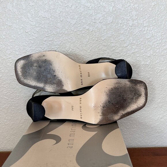 Ann Marino Black Crepe shoes 8.5B - Picture 3 of 5